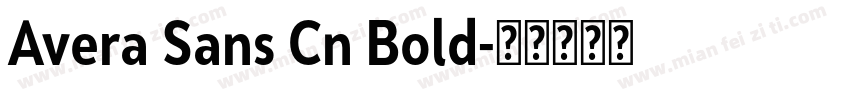 Avera Sans Cn Bold字体转换